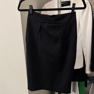 RED Valentino Elegant Black Pencil Skirt